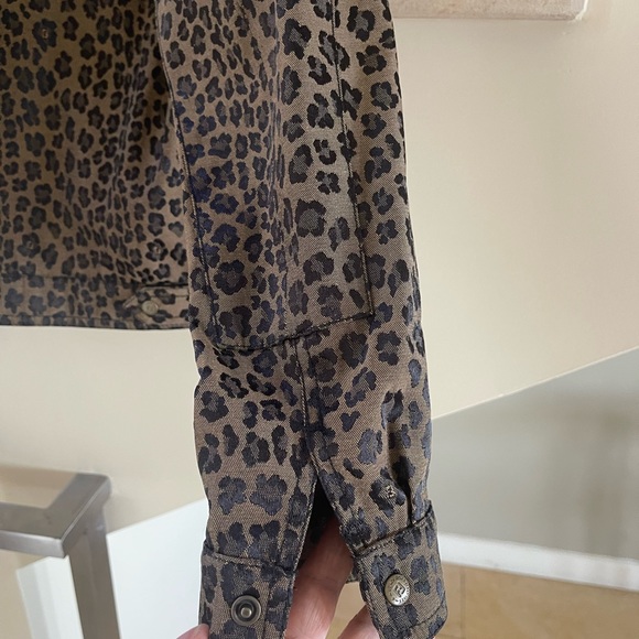 VINTAGE FENDI brown black Animal PRINT JACKET - Picture 5 of 16